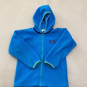 Blue Patagonia fleece jacket